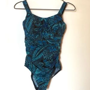🆕 Lands End Carmela One Piece Swimsuit Paisley 2